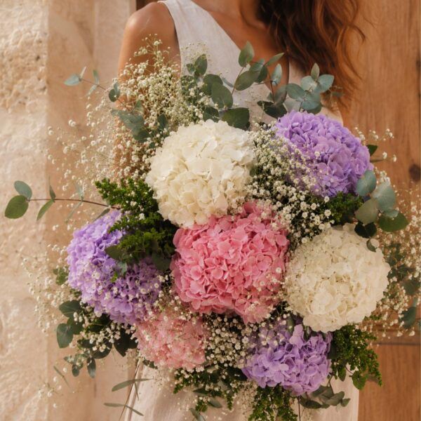 Ramo preservado Hortensias XL